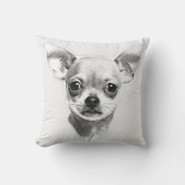 Chihuahuapolyesterdekorativ kudde, dekorativ kudde (Framsida)