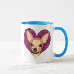 Chihuahuaporträtt Mugg