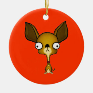 Chihuahuaprydnad Julgransprydnad Keramik