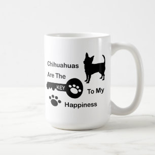 Chihuahuas är nyckeln till min lyckakaffemugg kaffemugg