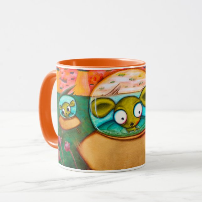 Chihuahuas från rymdenmuggen mugg (Framsida vänster)