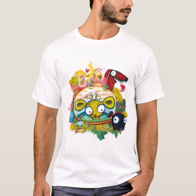 Chihuahuas i den utrymmeAleloop T-tröja T-shirt (Framsida)