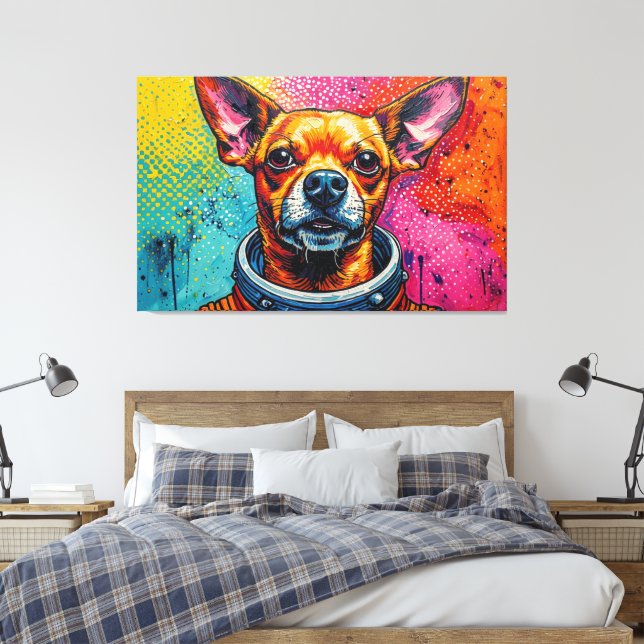 CHIHUAHUAS I RYMDDEN 9 CANVASTRYCK (Insitu (sovrum))
