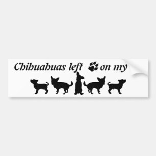 Chihuahuas lämnat Tass avtryck min Hund för Roligt Bildekal