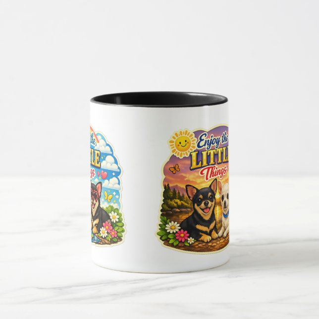 Chihuahuas njuter av de små sakerna mugg (Center)