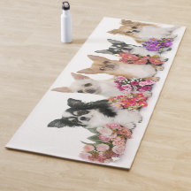 Chihuahuas och Blommor Workout Mat