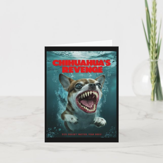 Chihuahuas Revenge Sticker Kort (Framsida)