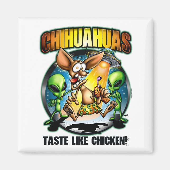Chihuahuas Taste som Chicken Magnet (Framsidan)