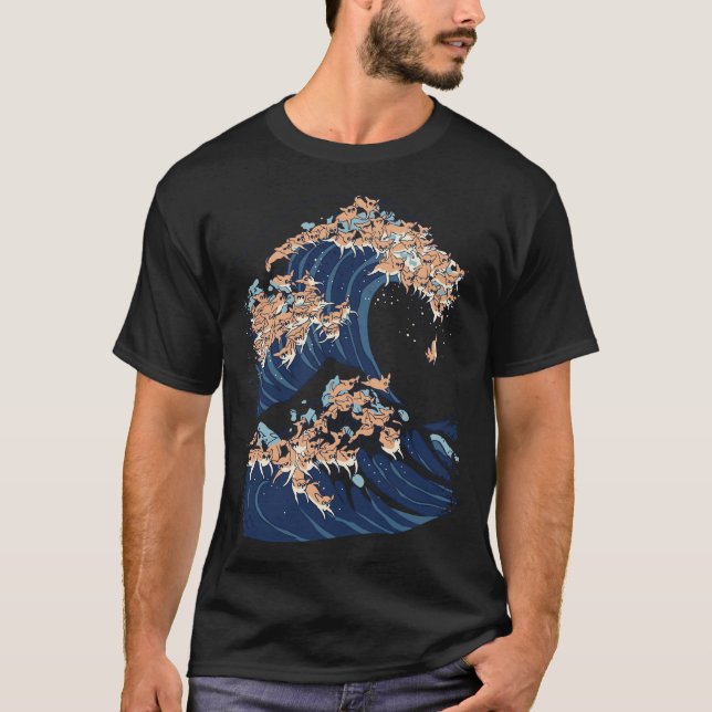 Chihuahuas Underbara våg T Shirt (Framsida)