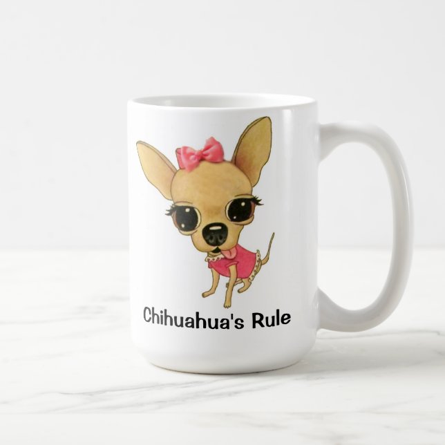 Chihuahua'sen härskar den ChiYumYum kaffemuggen Kaffemugg (Höger)