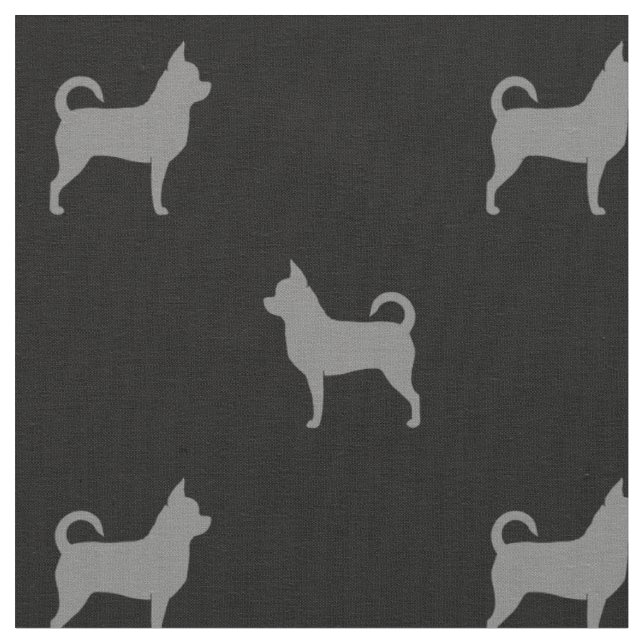 ChihuahuaSilhouettesmönster Tyg (Närbild)