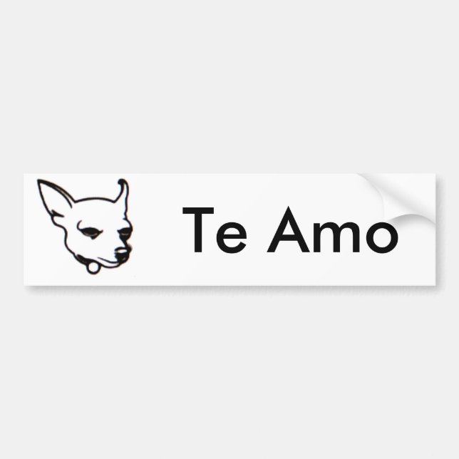 ChihuahuaTe Amo bildekal (Framsidan)