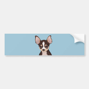 Chihuahuatecknad Bildekal