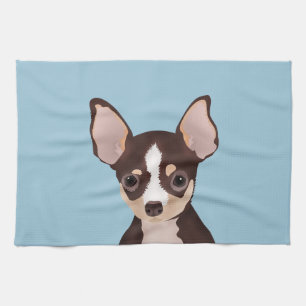 Chihuahuatecknad Kökshandduk