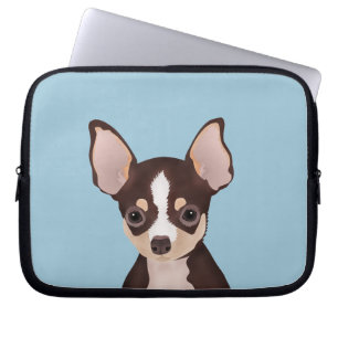 Chihuahuatecknad Laptop Fodral
