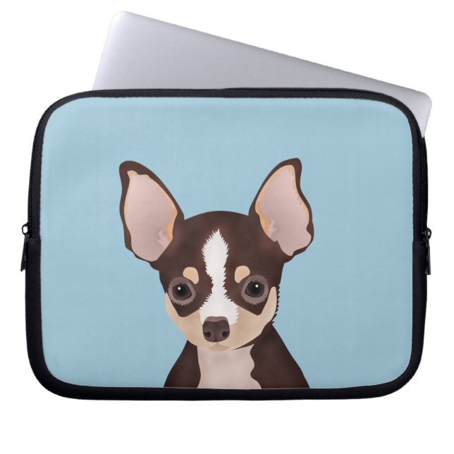 Chihuahuatecknad Laptop Fodral (Framsidan)