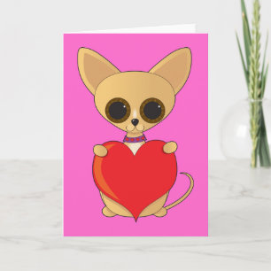 Chihuahuavalentin Helgkort