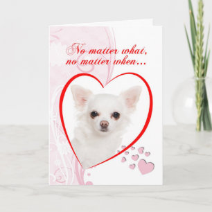 Chihuahuavalentin kort för dag