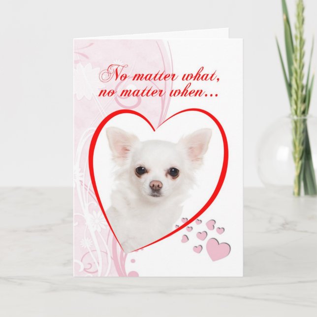 Chihuahuavalentin kort för dag (Framsida)