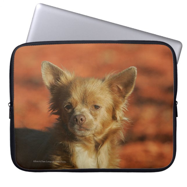 ChihuahuavalpHeadshot Laptop Fodral (Framsidan)
