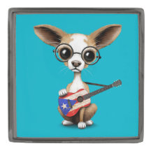 Chihuahuavalphund som leker den Puerto Rico