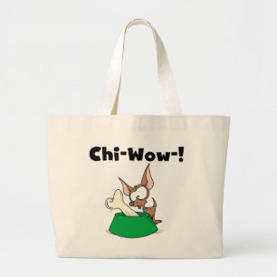 Chihuhua Chi-Wow T-tröja och gåvor Jumbo Tygkasse