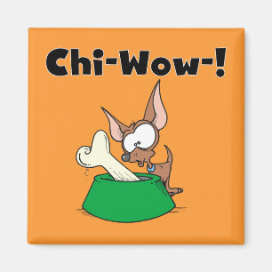 Chihuhua Chi-Wow T-tröja och gåvor Magnet
