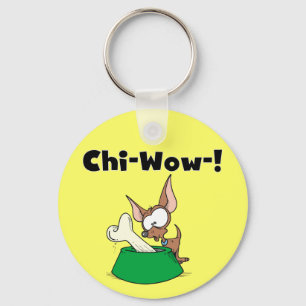 Chihuhua Chi-Wow T-tröja och gåvor Nyckelring