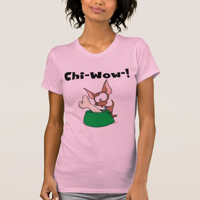 Chihuhua Chi-Wow T-tröja och gåvor Tee (Framsida)