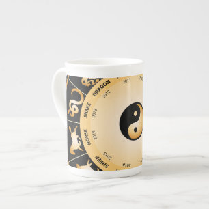 Chiinese Zodiac Wheel Benporslin Mugg