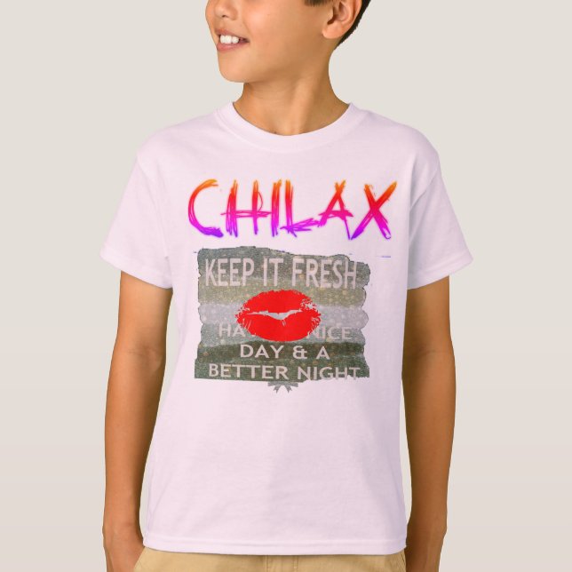 Chilax Behålla det enkla Nice & perfekt-spara datu T-shirt (Framsida)