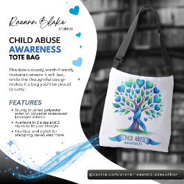 Child Abuse Awareness Tote Bag Axelväska