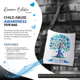Child Abuse Awareness Tote Bag Axelväska