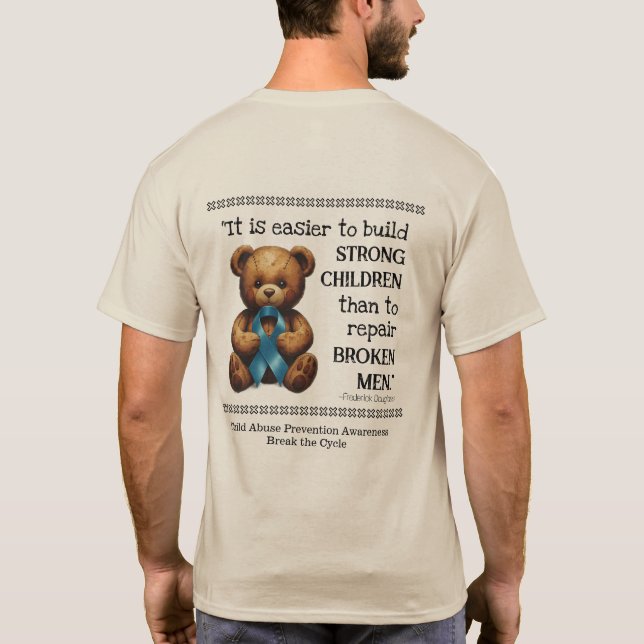 Child Abuse Prevention Awareness T Shirt (Baksida)