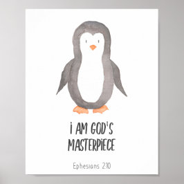Child Bible Verse I är Gods mästerverk Poster