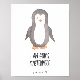 Child Bible Verse I är Gods mästerverk Poster