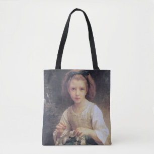 Child Braiding a Krona, Bouguereau Tygkasse