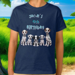 Child Dalmatian Hund Födelsedagsfest T Shirt