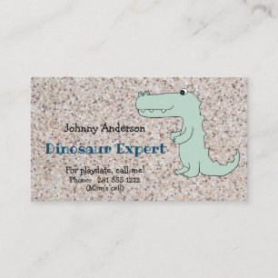 Child Dinosaur-Affärskortet för Boy Playdate