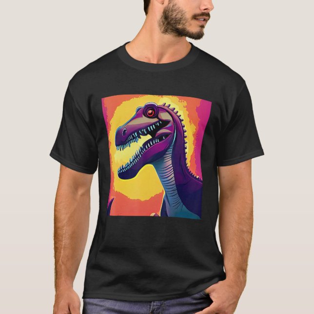 Child Dinosaur Dino Cute Roar Birthday 2 T Shirt (Framsida)