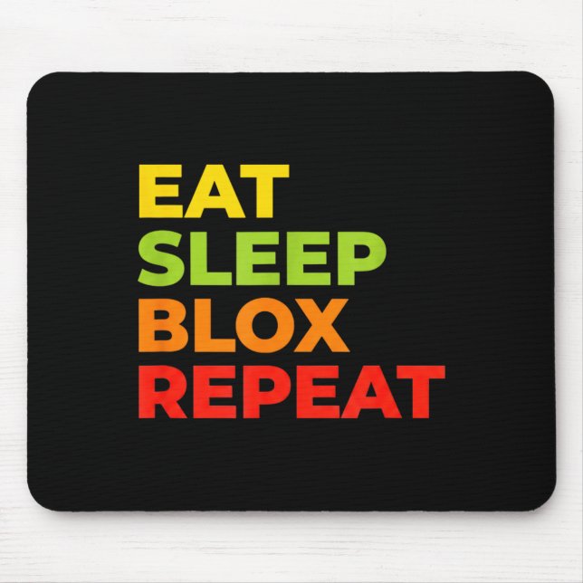 Child Eat Sleep Blox Repeat - Kids Gaming Slogan F Musmatta (Framsidan)