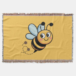 Child-Friendly Bee Mascot with Dotted Trail Filt