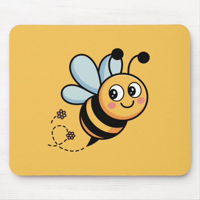 Child-Friendly Bee Mascot with Dotted Trail Musmatta (Framsidan)