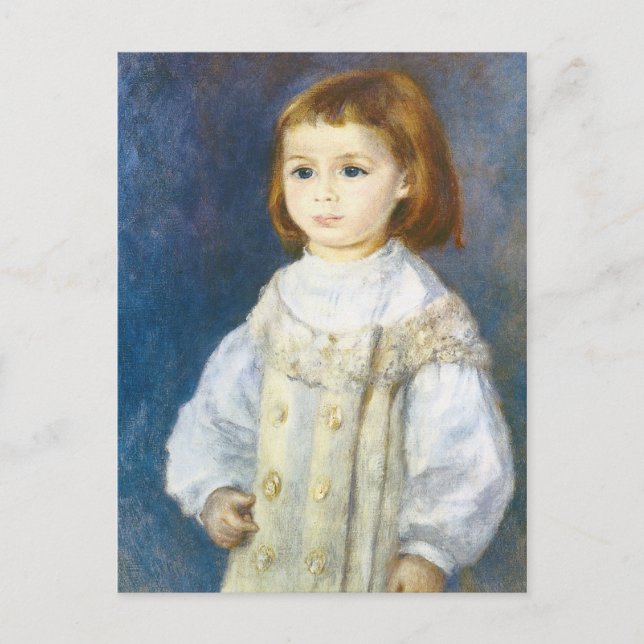 Child in White av Pierre Auguste Renoir Vykort (Framsida)