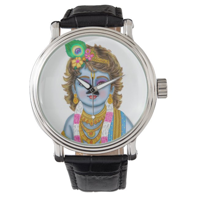 Child Krishna Clock Armbandsur (Framsida)