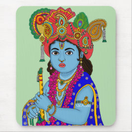 Child Krishna Mouse Pad Musmatta