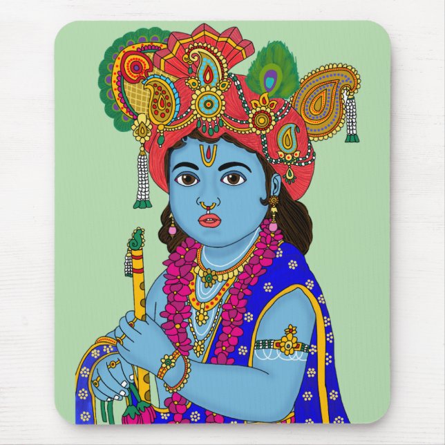 Child Krishna Mouse Pad Musmatta (Framsidan)