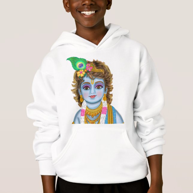 Child Krishna Sweatshirt T Shirt (Framsida)