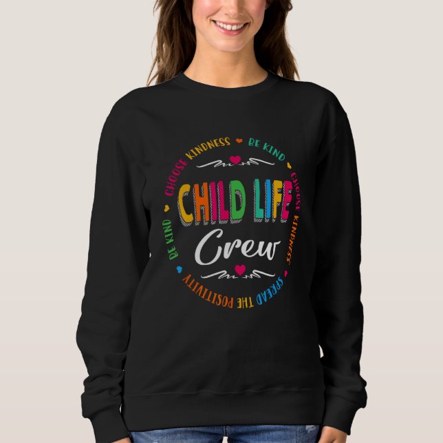 Child Life Crew Specialist Pediatric Health Profes T Shirt (Framsida)