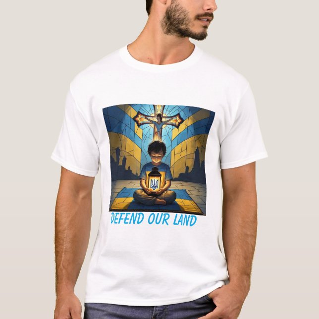 Child Light Ukraina Hope T-shirt för manar (Framsida)